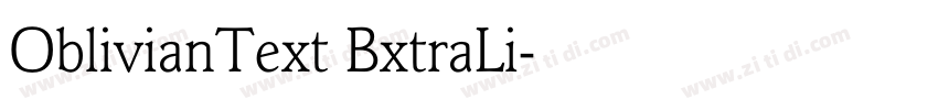 OblivianText BxtraLi字体转换